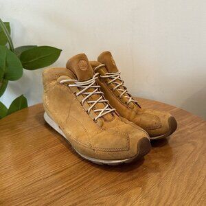 Timberland Women's Tan Leather Lace Up Outdoor Hiking Boots Size 9M